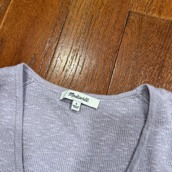 Madewell lavender Wrap-Front V-Neck Sweater - Picture 4 of 6